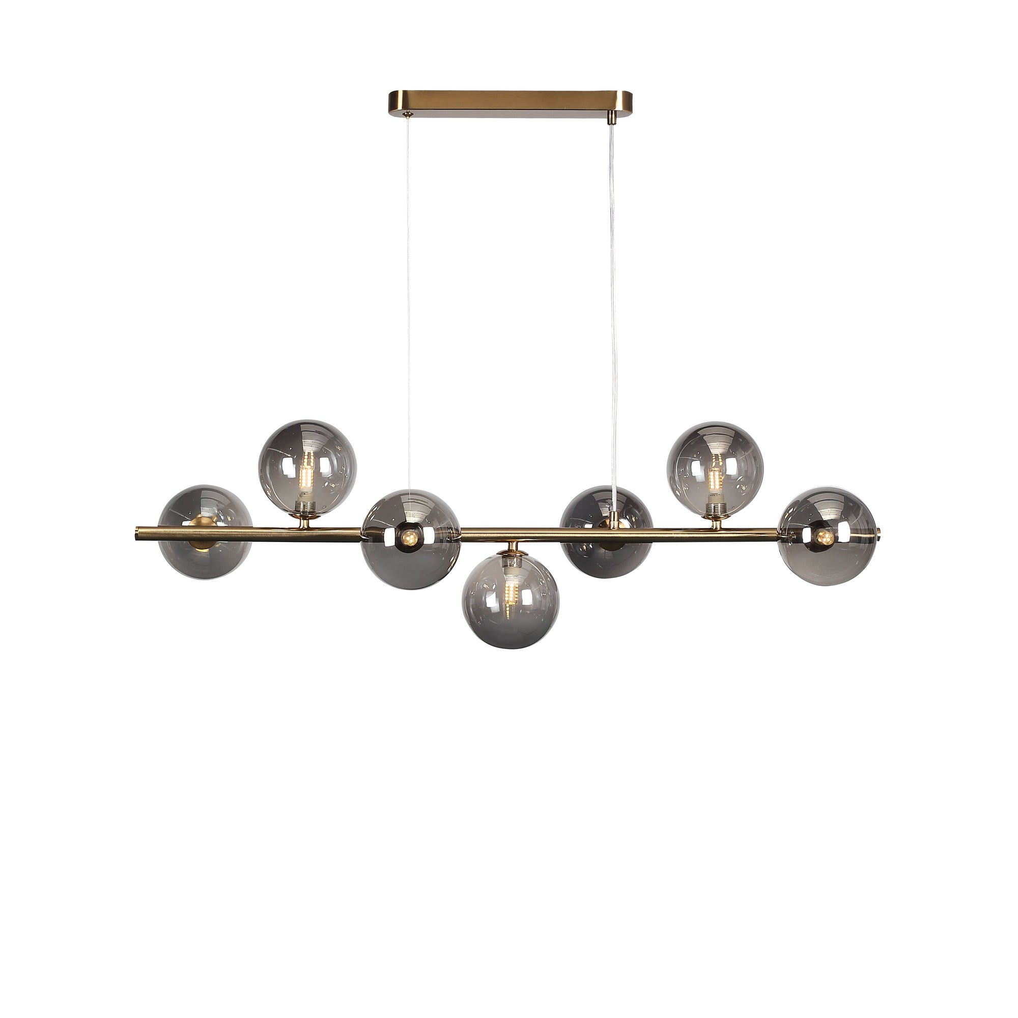 Bubbles Långbordstaklampa 90cm Smoke-Lampconcept.se