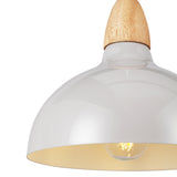 Oak Taklampa Ø19 Glossy Grå-Lampconcept.se