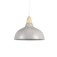 Oak Taklampa Ø24 Glossy Grå-Lampconcept.se