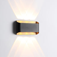Twilight Gold 6W Vägglampa Svart-Lampconcept.se