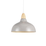 Oak Taklampa Ø24 Glossy Grå-Lampconcept.se