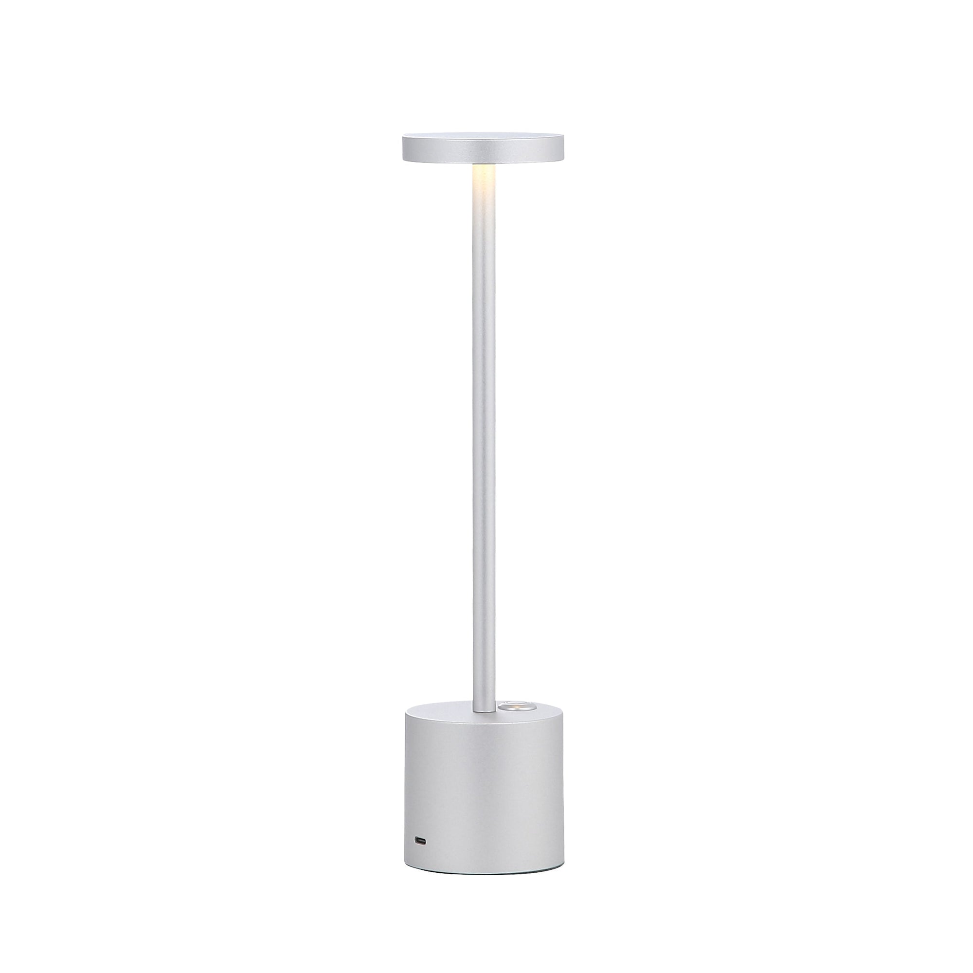 Bologna LED Sladdlös Bordslampa Silver-Lampconcept.se