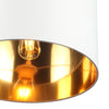 Drum Taklampa Ø40 Vit/Mässing