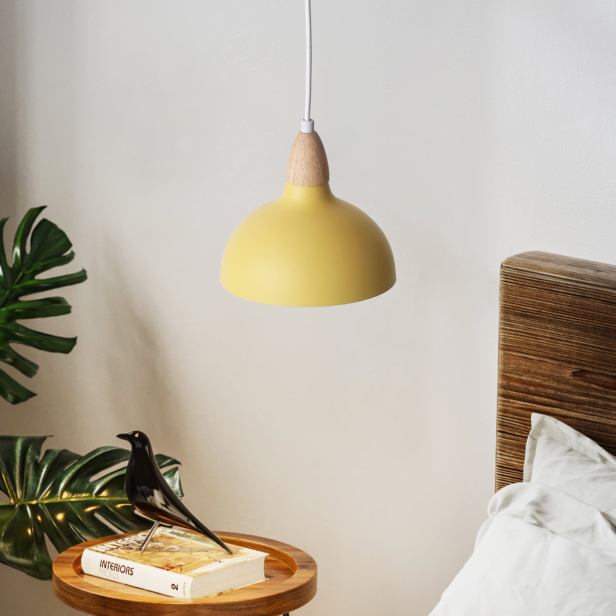 Oak Taklampa Ø19 Ljust Trä