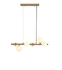Valencia Small Långbordstaklampa 63cm Mässing/Opal