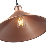 Coffee Taklampa Ø30 Borstad Koppar-Lampconcept.se
