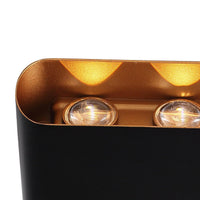 Twilight Gold 6W Vägglampa Svart-Lampconcept.se