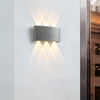 Ortelo 6W 17cm Vägglampa Utomhus Grå-Lampconcept.se