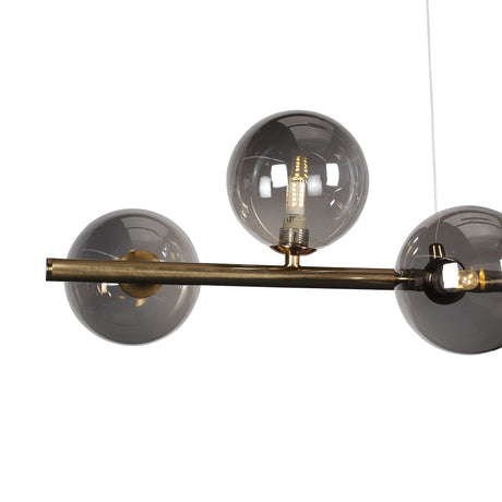 Bubbles Långbordstaklampa 90cm Smoke-Lampconcept.se