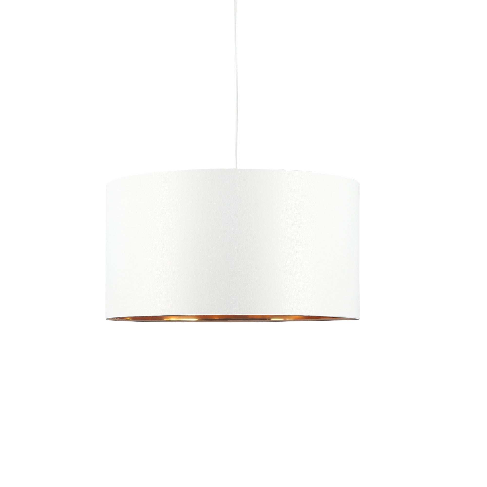 Drum Taklampa Ø50 Vit/Mässing-Lampconcept.se