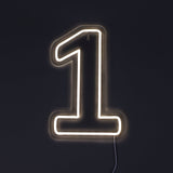 Siffra 1 Neonvägglampa-Lampconcept.se