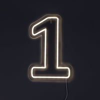 Siffra 1 Neonvägglampa-Lampconcept.se