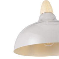 Oak Taklampa Ø24 Glossy Grå-Lampconcept.se
