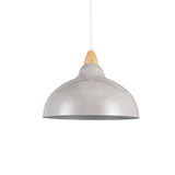 Oak Taklampa Ø35 Glossy Grå-Lampconcept.se