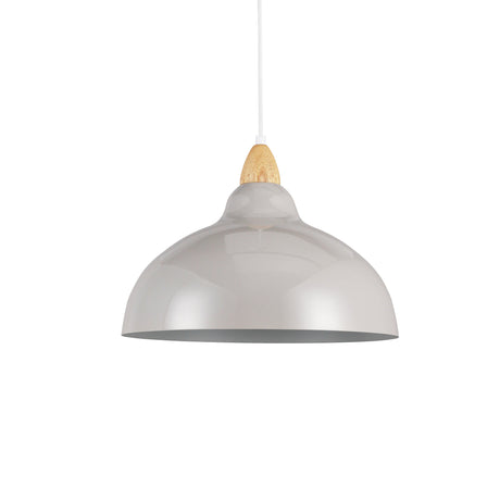 Oak Taklampa Ø35 Glossy Grå-Lampconcept.se