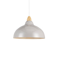 Oak Taklampa Ø35 Ljust Trä