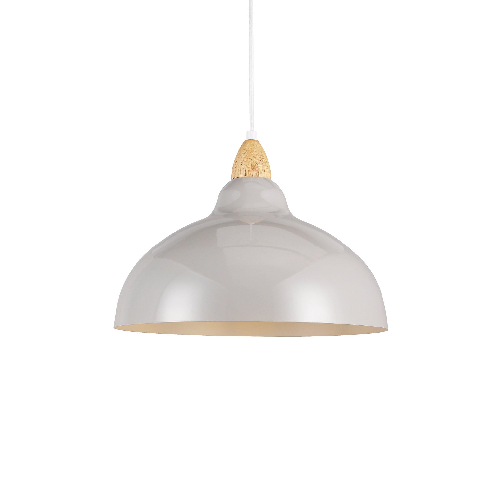 Oak Taklampa Ø35 Ljust Trä