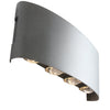 Ortelo 8W 22cm Vägglampa Utomhus Grå-Lampconcept.se