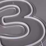 Siffra 3 Neonvägglampa-Lampconcept.se