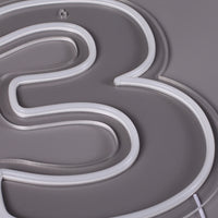 Siffra 3 Neonvägglampa-Lampconcept.se