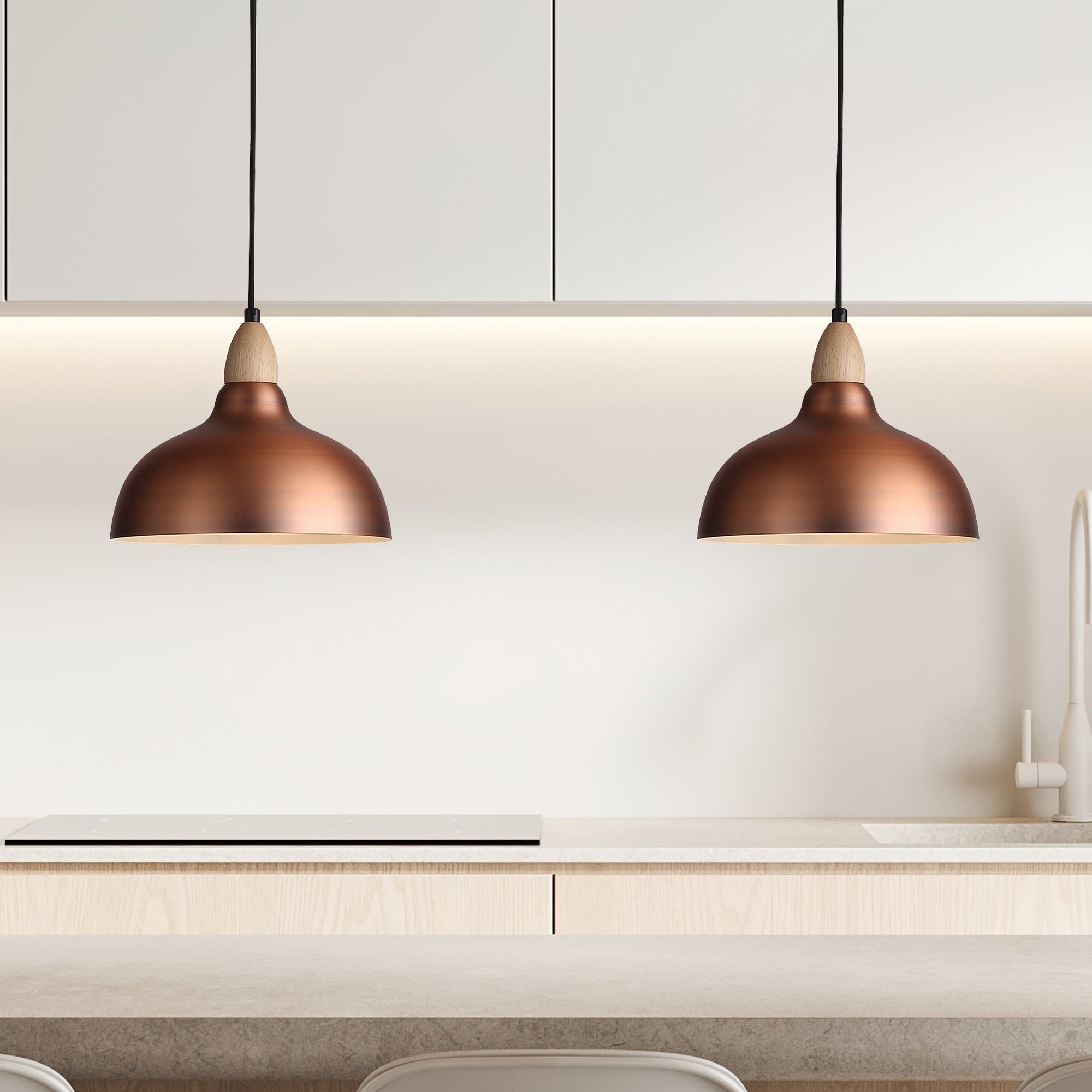 Oak Ø24 Borstad Koppar-Lampconcept.se
