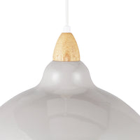 Oak Taklampa Ø35 Ljust Trä
