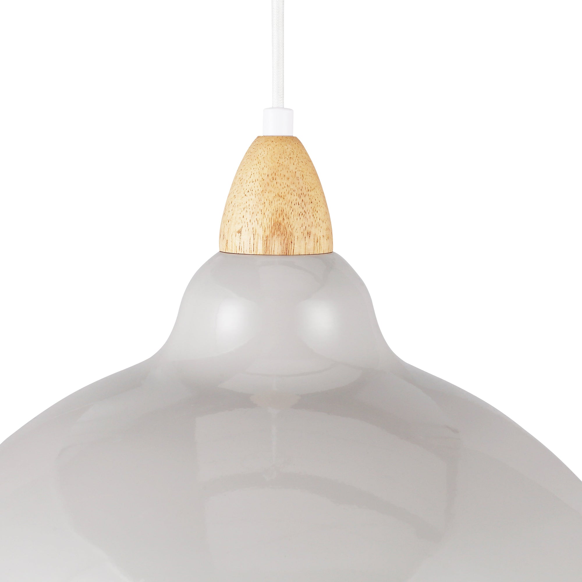 Oak Taklampa Ø35 Ljust Trä