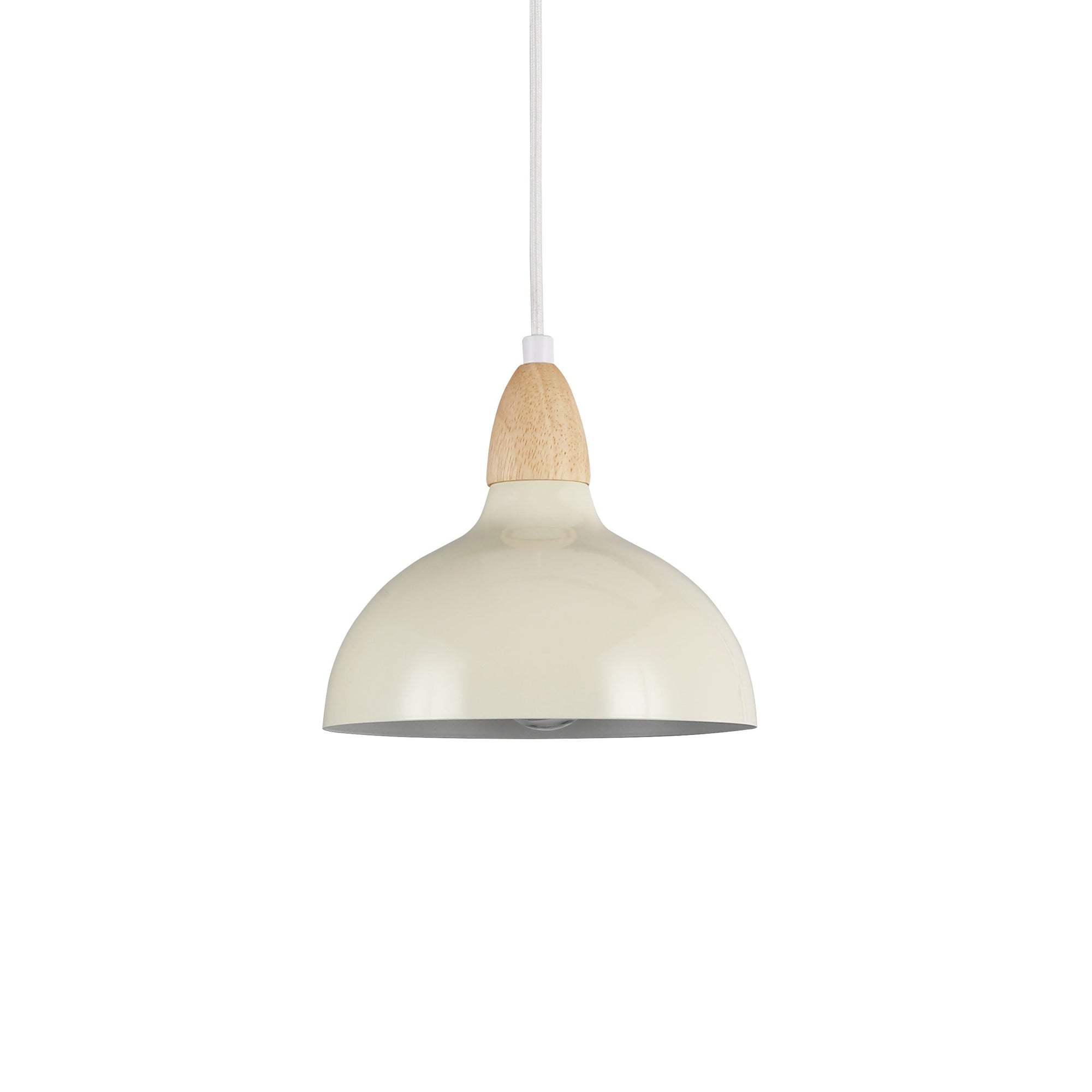 Oak Taklampa Ø19 Glossy Vanilj-Lampconcept.se