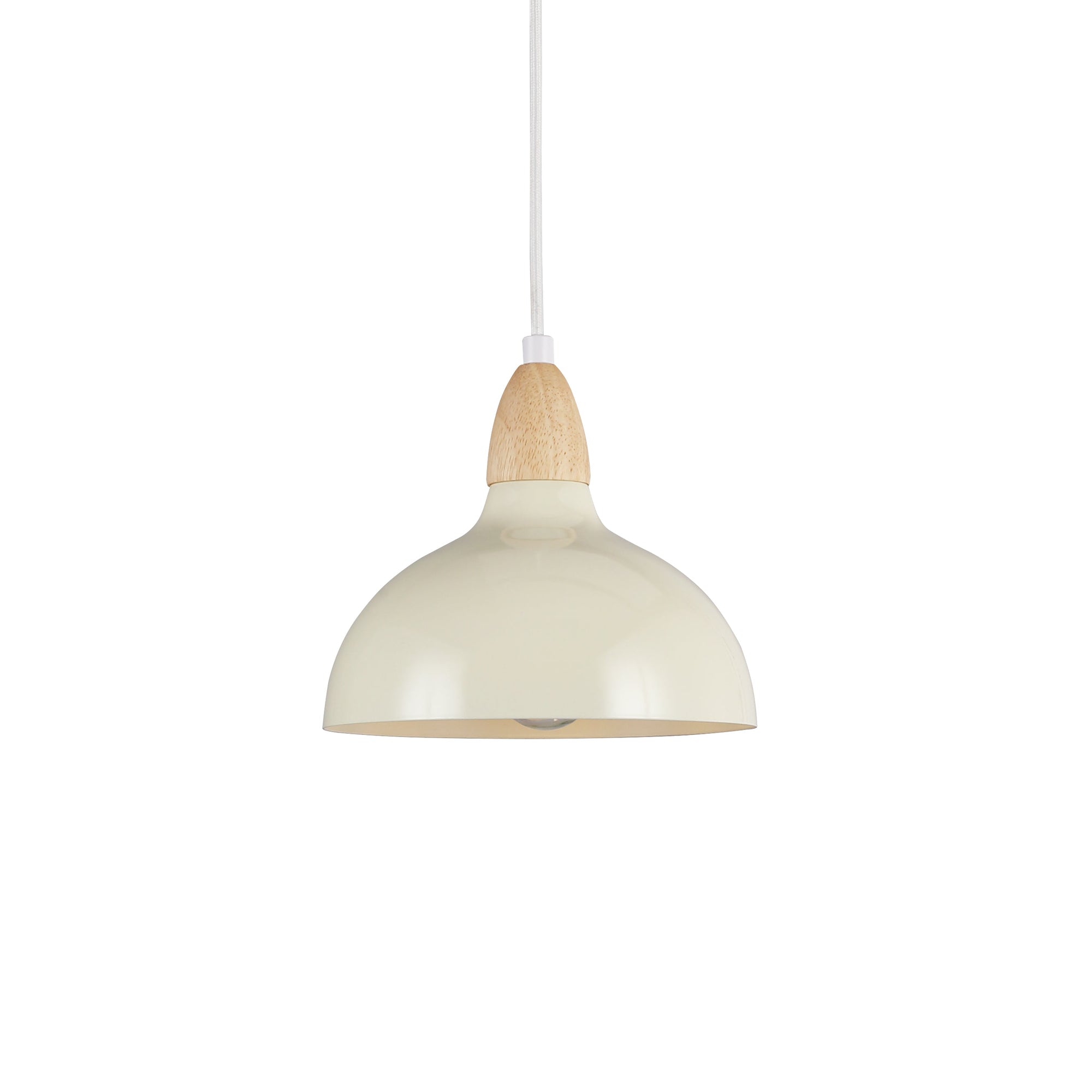 Oak Taklampa Ø19 Glossy Vanilj-Lampconcept.se
