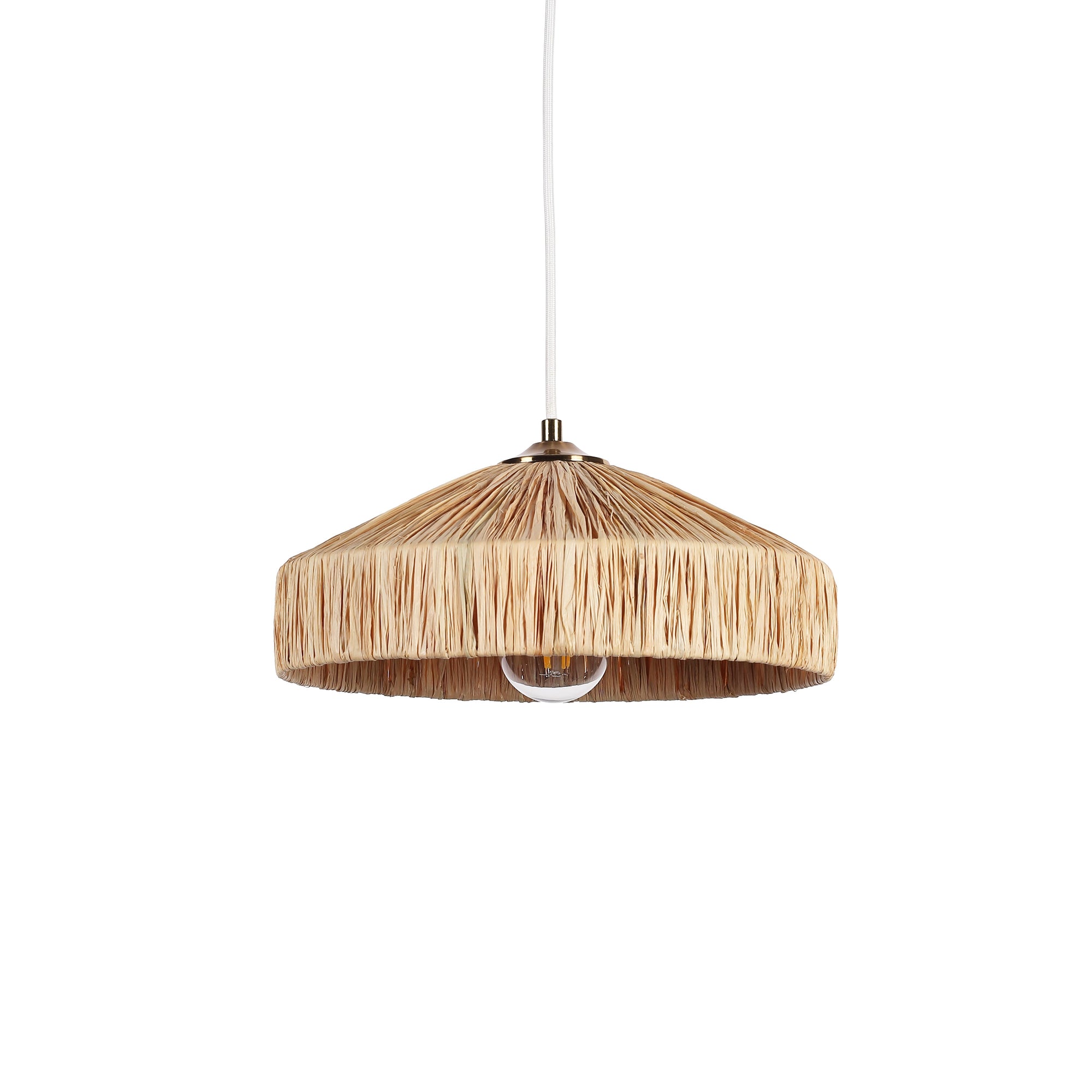 Casablanca Raffia Taklampa Ø30-Lampconcept.se