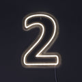 Siffra 2 Neonvägglampa