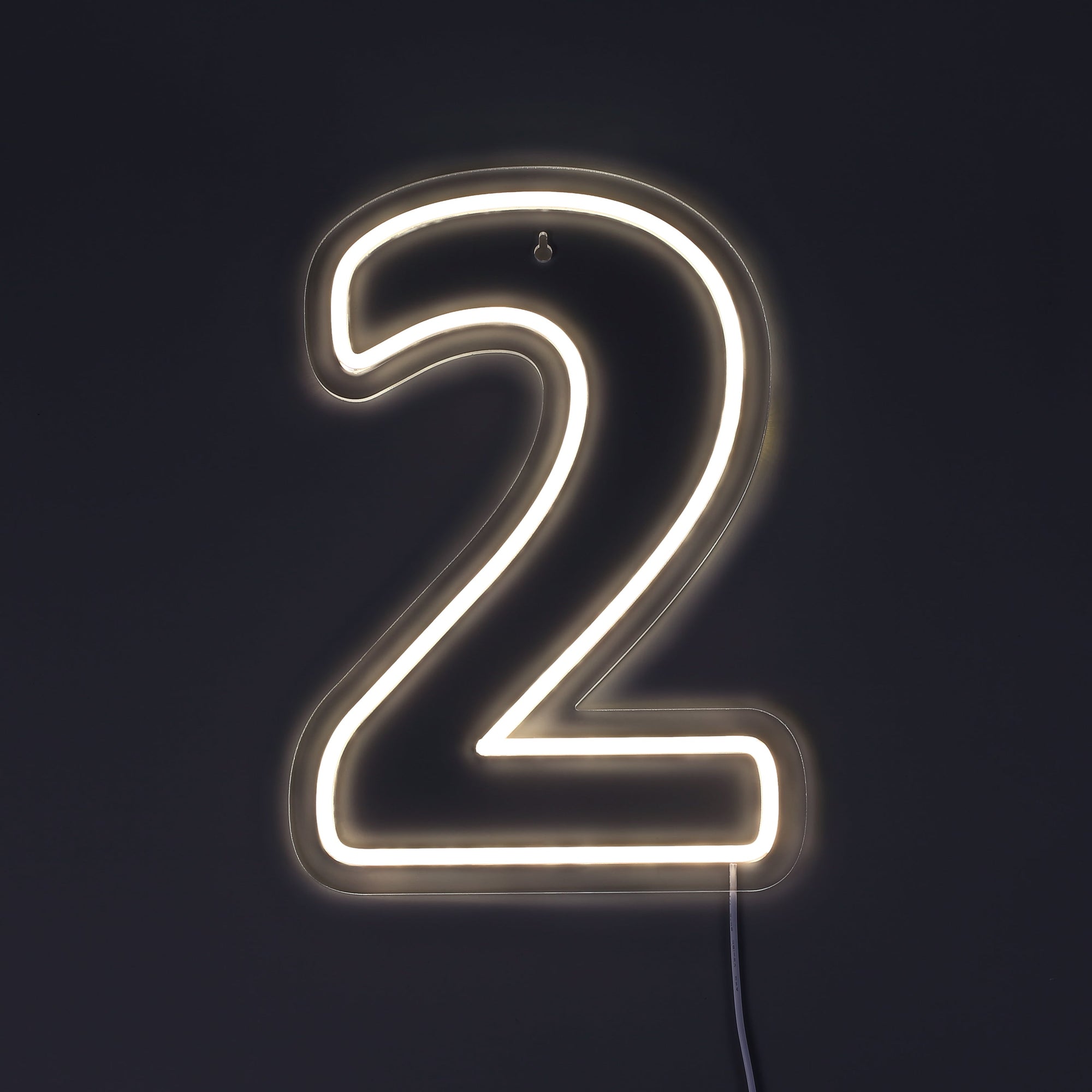 Siffra 2 Neonvägglampa-Lampconcept.se