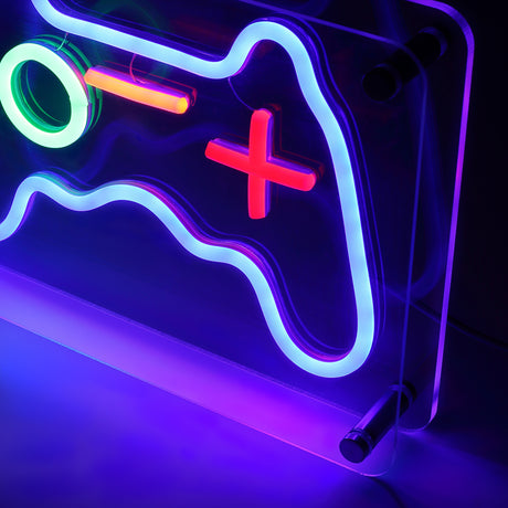 Joystick LED Neon Box Bordlampa