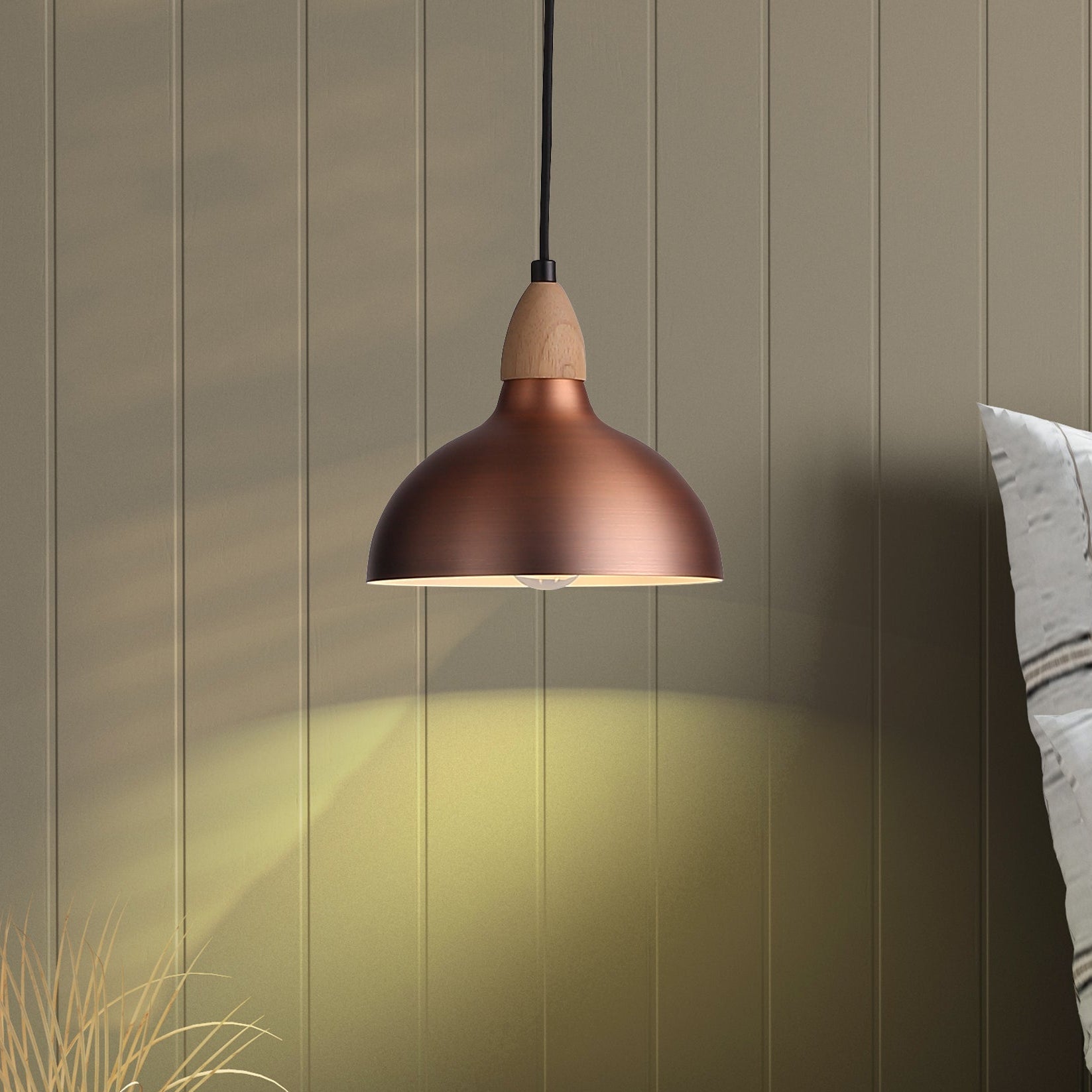 Oak Ø19 Borstad Koppar-Lampconcept.se