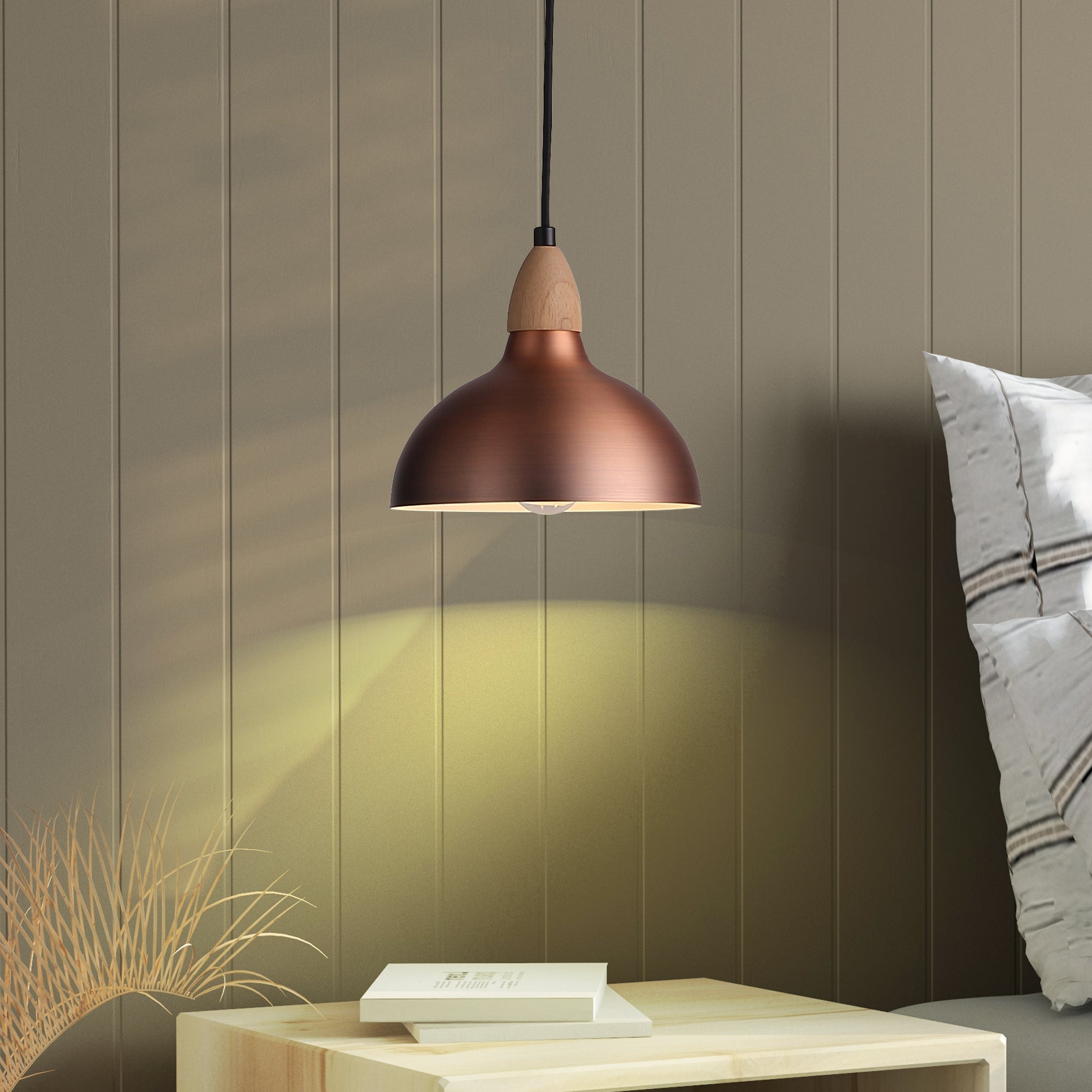 Oak Ø19 Borstad Koppar-Lampconcept.se