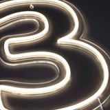Siffra 3 Neonvägglampa-Lampconcept.se