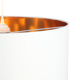 Drum Taklampa Ø50 Vit/Mässing-Lampconcept.se