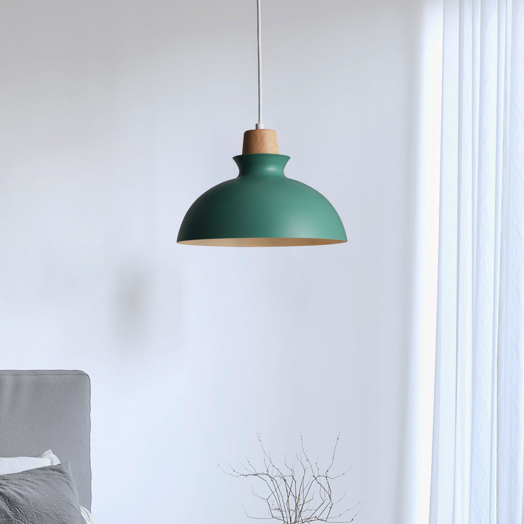 Tray Taklampa Ø28 Smaragdgrön