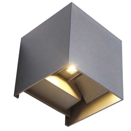 LED Vägglampa Utomhus IP65 6W Grå-Lampconcept.se
