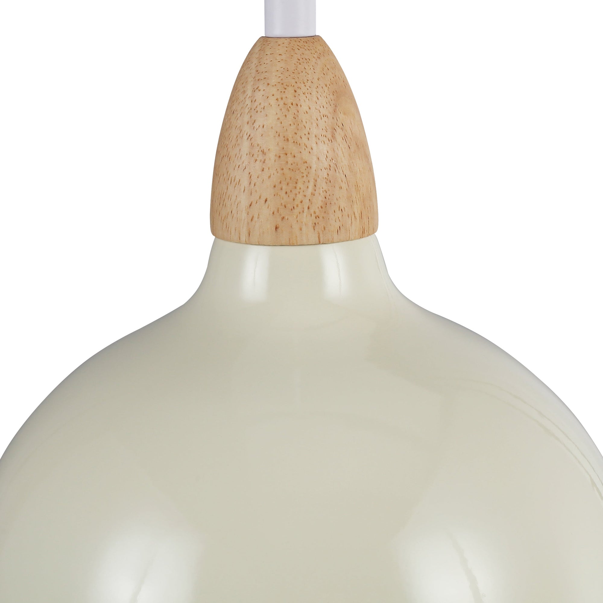 Oak Taklampa Ø19 Glossy Vanilj-Lampconcept.se