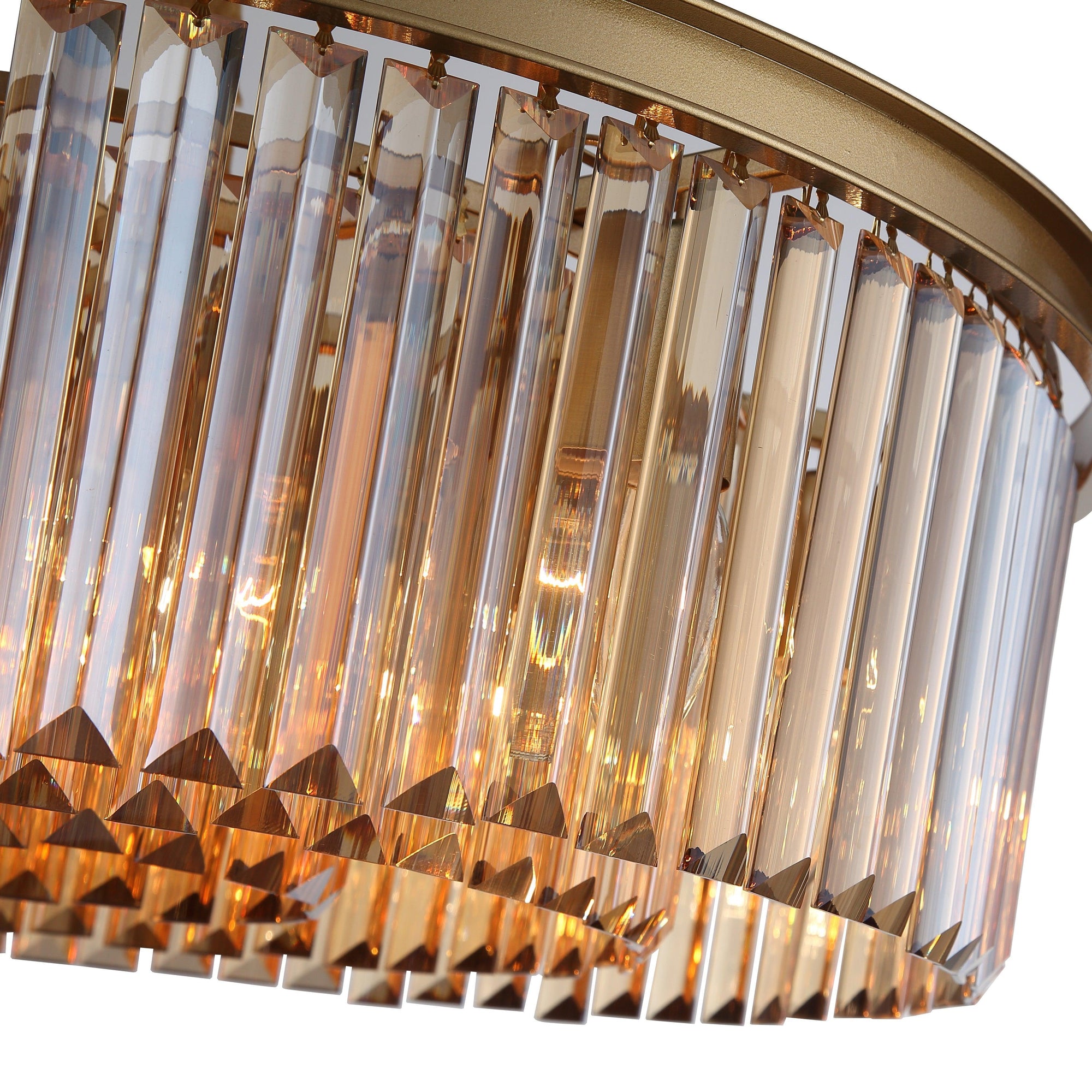 Santorini Ljuskrona Ø55 Amber-Lampconcept.se