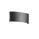 Ortelo 6W 17cm Vägglampa Utomhus Svart-Lampconcept.se