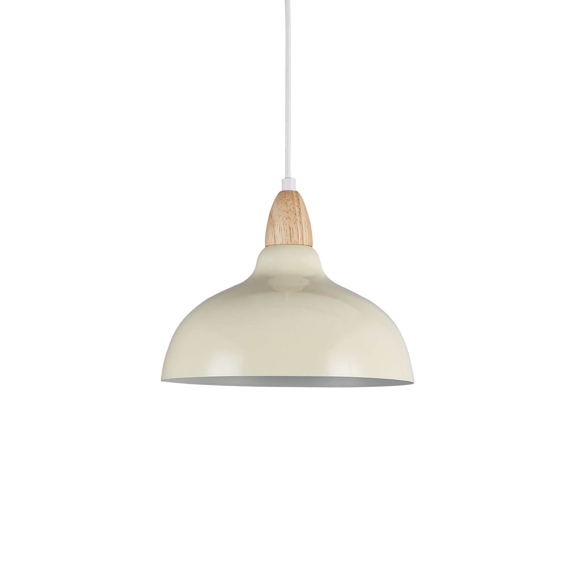 Oak Taklampa Ø24 Glossy Vanilj-Lampconcept.se