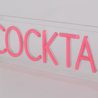 Cocktails LED Neon Box Bordlampa-Lampconcept.se
