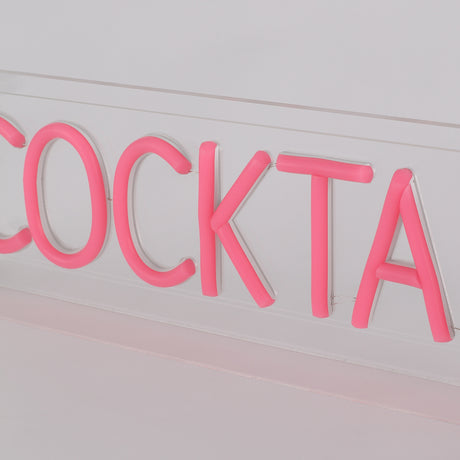 Cocktails LED Neon Box Bordlampa-Lampconcept.se