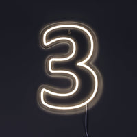 Siffra 3 Neonvägglampa-Lampconcept.se