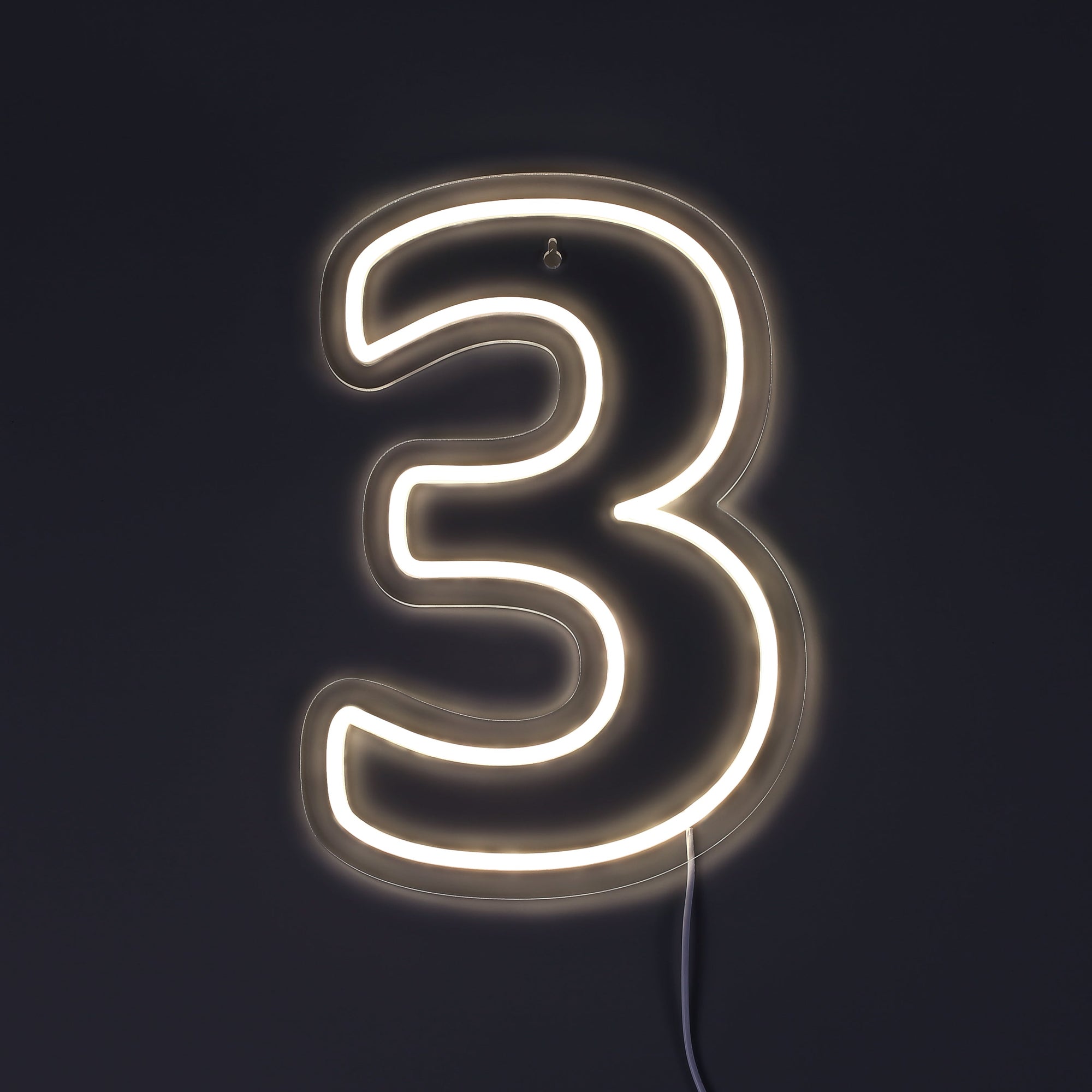 Siffra 3 Neonvägglampa-Lampconcept.se