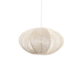 Tiva Braided Taklampa Ø45 - Raw White