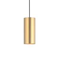 Big Tube Taklampa H27 Borstad Mässing-Lampconcept.se