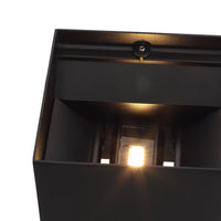 LED Vägglampa XL IP54 12W Utomhus Svart-Lampconcept.se